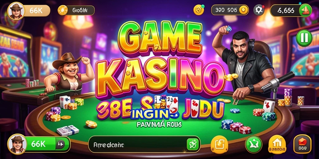 Screenshot gameplay 66K menampilkan aksi taruhan seru di kasino.