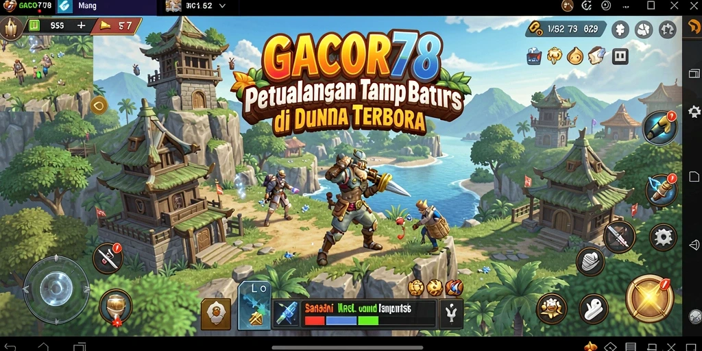 Tampilan gameplay yang menakjubkan di dunia Open World GACOR78.