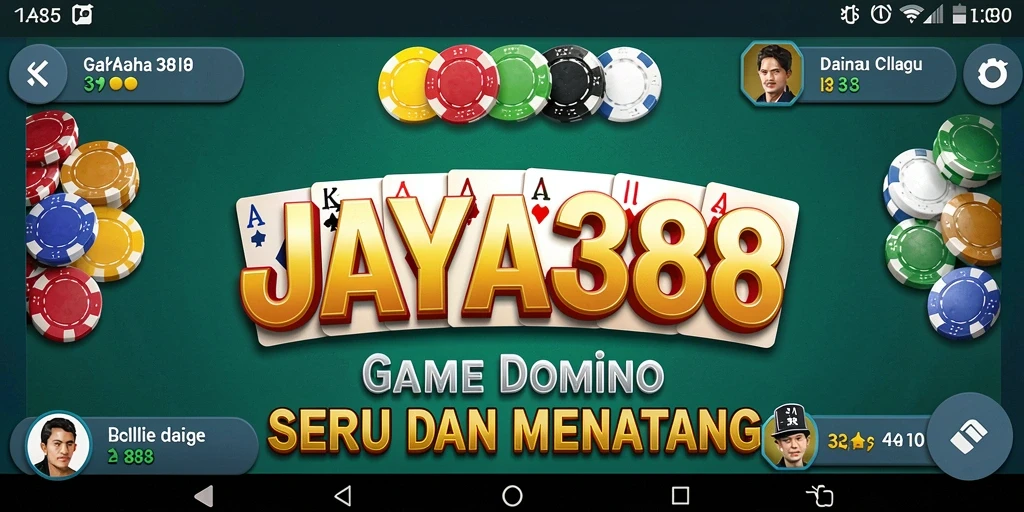 Tampilan gameplay JAYA388 dengan elemen permainan Domino yang menarik.