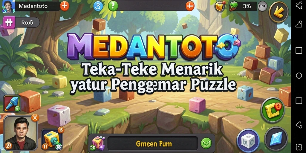 Tampilan menarik dari gameplay Puzzle di MEDANTOTO.