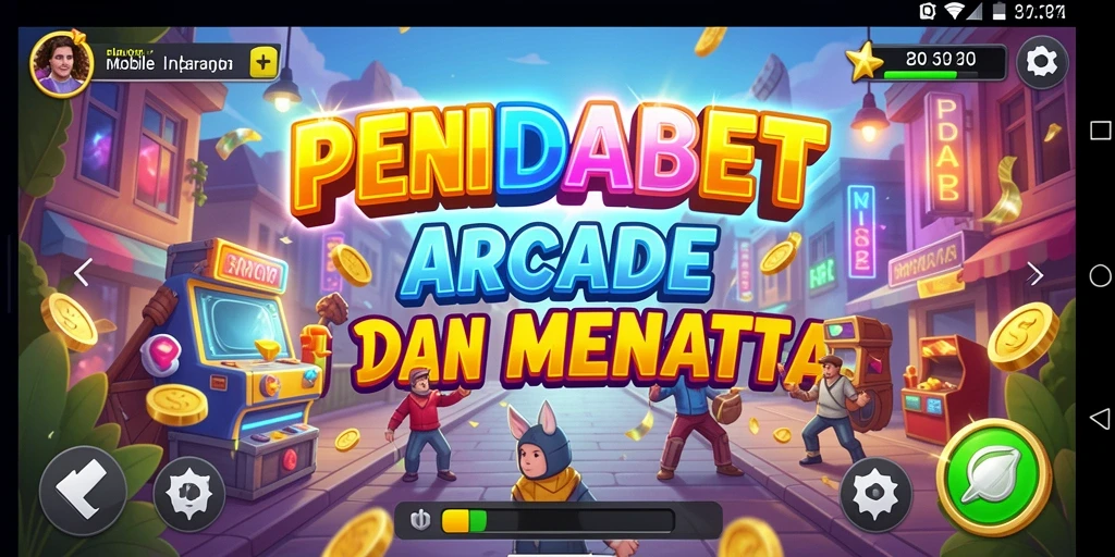 Tampilan screenshot utama PENIDABET menampilkan aksi gameplay Arcade yang mendebarkan.