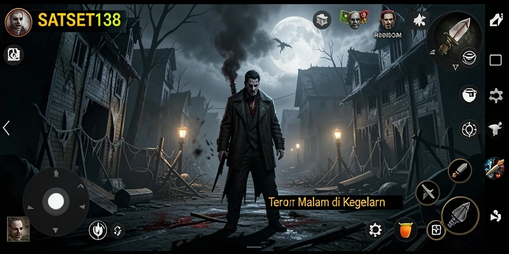 Screenshot menampilkan suasana menyeramkan dan gameplay menegangkan SATSET138.